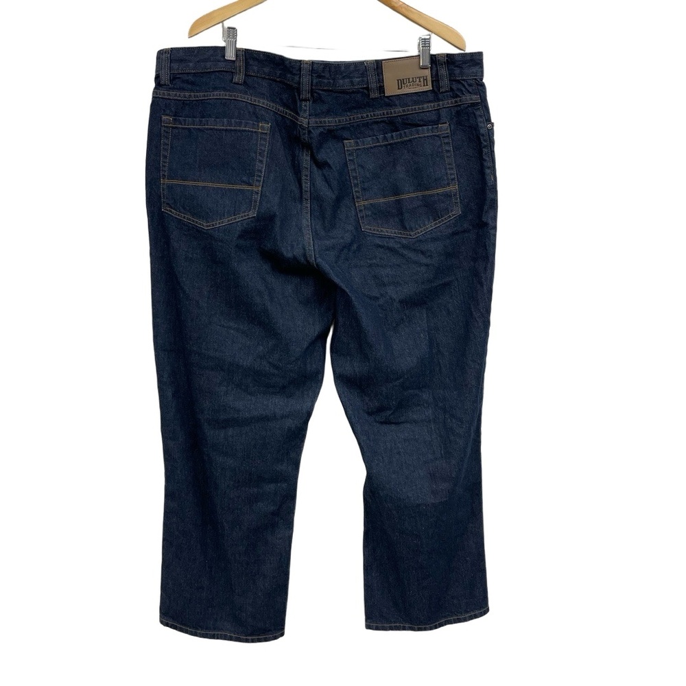 DULUTH Trading Company Mens Dark Wash Zipper Fly Classic Jeans 44x30 - Picture 6 of 9